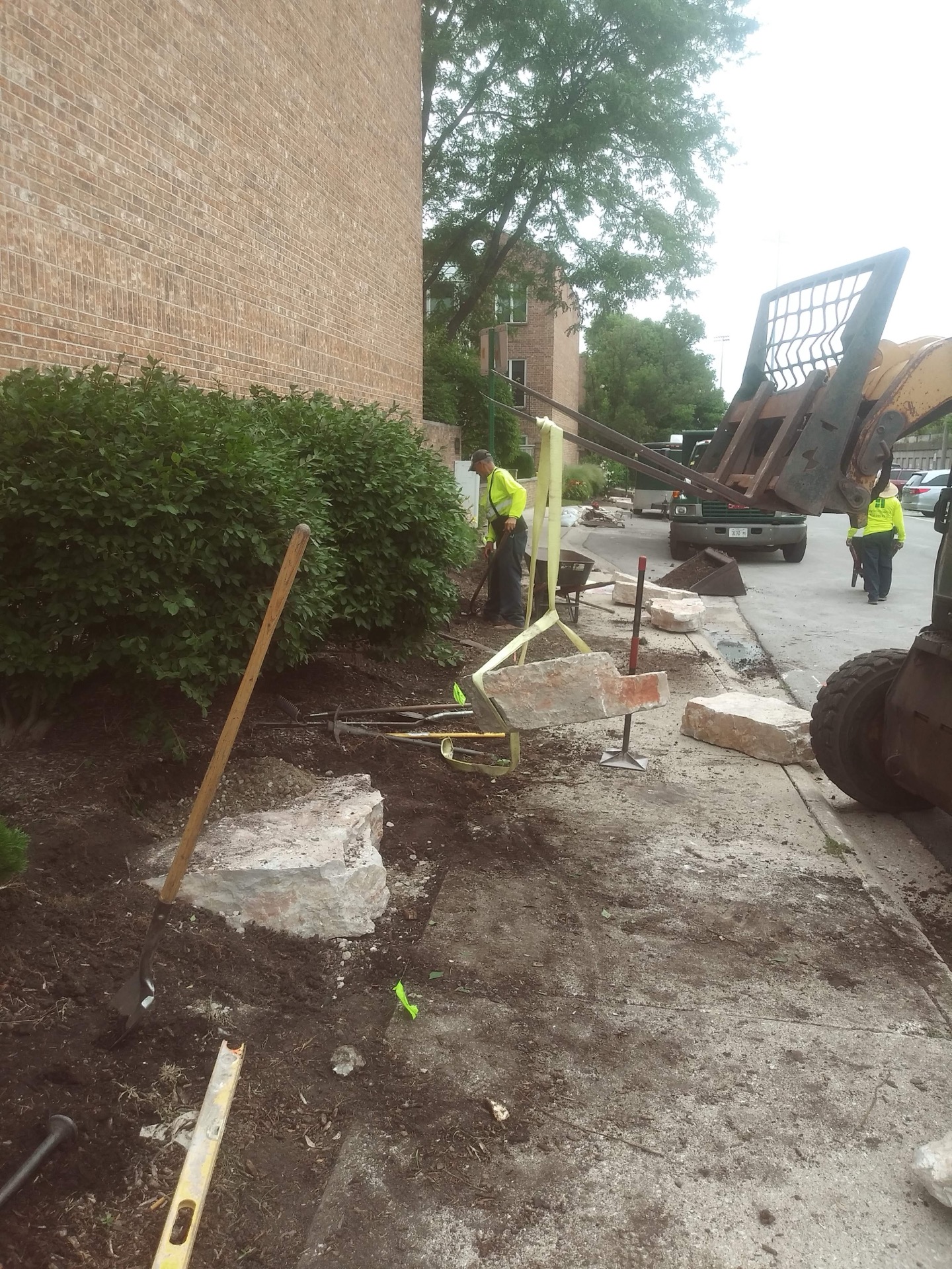 Paver walk and landscape edge